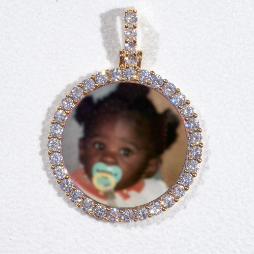 3D CIRCLE CUSTOM PICTURE PENDANT SMALL SIZE
