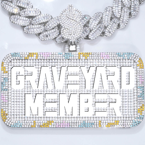 CUSTOM LETTER NECKLACE 3D COLORFUL SQUARE