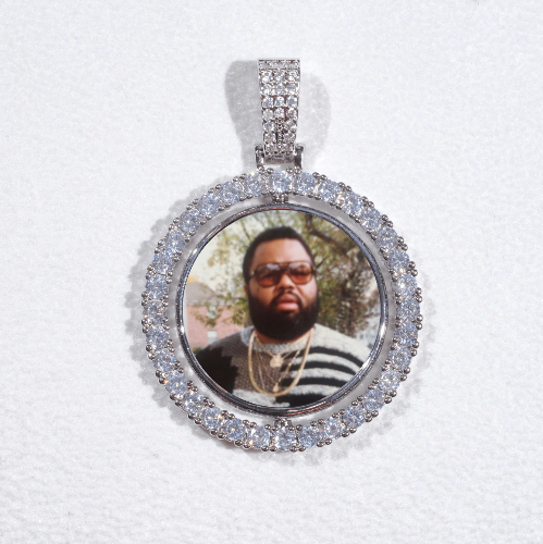 3D Spinning 2-Faced Custom Picture Pendant