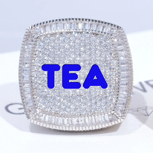 CUSTOM LETTER 3D ICED RING