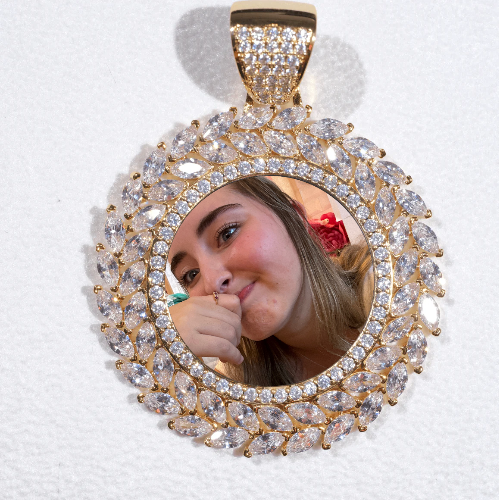 Large 3D Wheat Ear Custom Picture Pendant