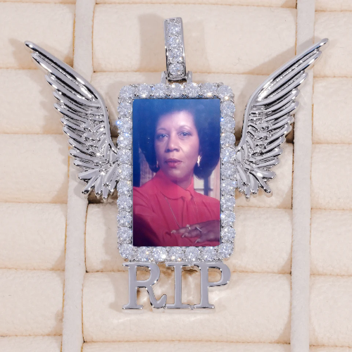 RIP WING 3D CUSTOM PICTURE PENDANT