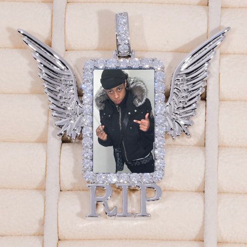RIP WING 3D CUSTOM PICTURE PENDANT
