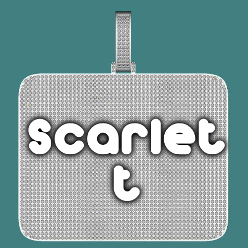 CUSTOM LETTER NECKLACE 3D BIG SQUARE