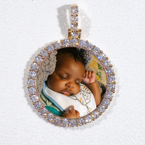 3D CIRCLE CUSTOM PICTURE PENDANT SMALL SIZE
