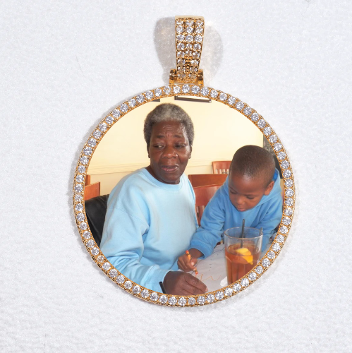 MEDIUM 3D CIRCLE CUSTOM PICTURE PENDANT