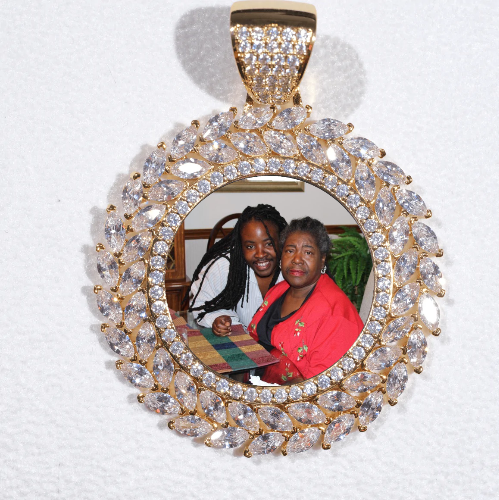 Large 3D Wheat Ear Custom Picture Pendant