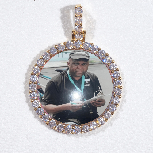 3D CIRCLE CUSTOM PICTURE PENDANT SMALL SIZE