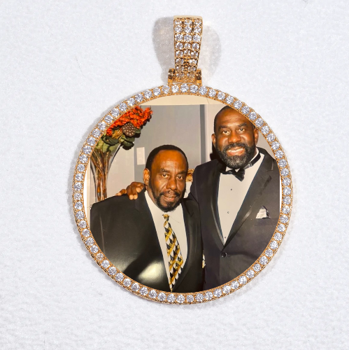 MEDIUM 3D CIRCLE CUSTOM PICTURE PENDANT