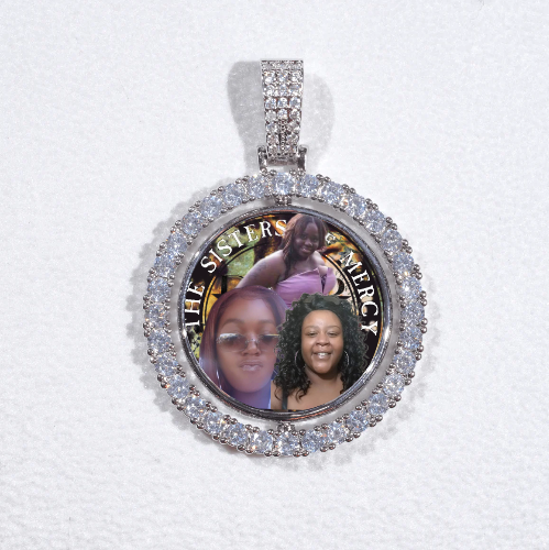 3D Spinning 2-Faced Custom Picture Pendant