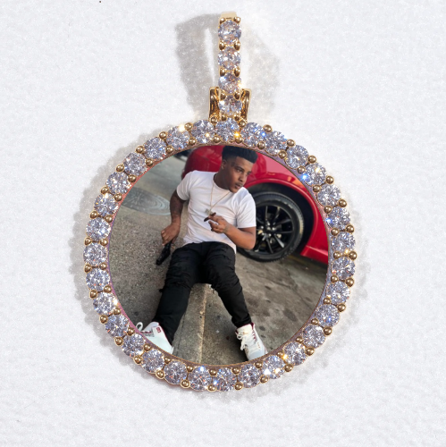 3D CIRCLE CUSTOM PICTURE PENDANT SMALL SIZE