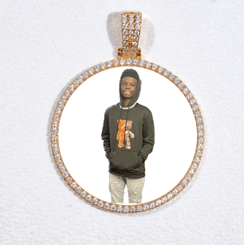 MEDIUM 3D CIRCLE CUSTOM PICTURE PENDANT