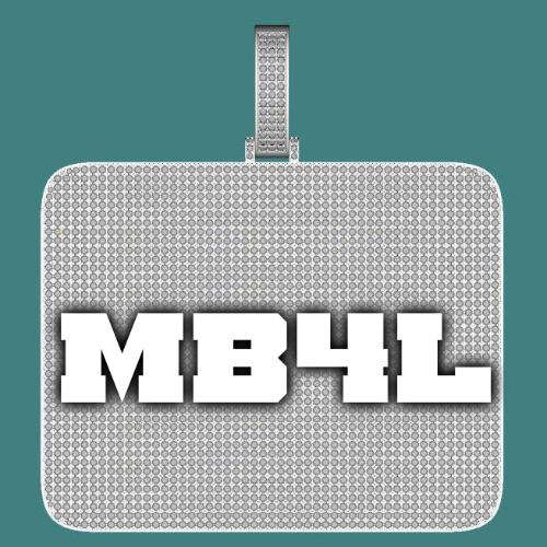 CUSTOM LETTER NECKLACE 3D BIG SQUARE
