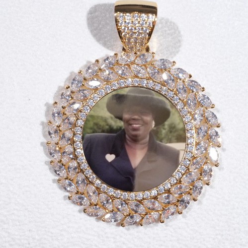 Large 3D Wheat Ear Custom Picture Pendant