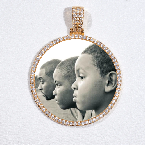 MEDIUM 3D CIRCLE CUSTOM PICTURE PENDANT
