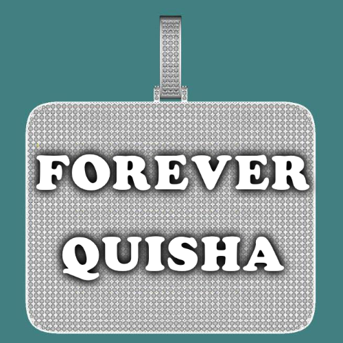 CUSTOM LETTER NECKLACE 3D BIG SQUARE