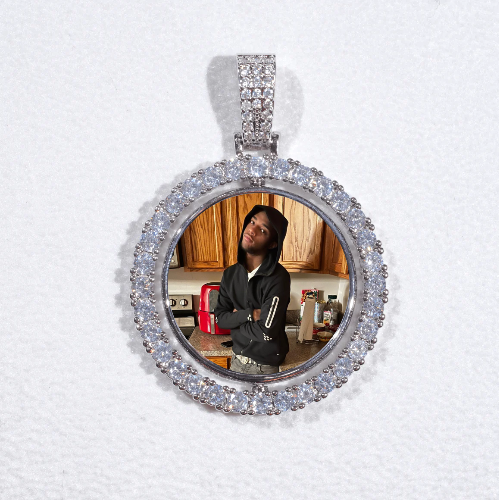 3D Spinning 2-Faced Custom Picture Pendant