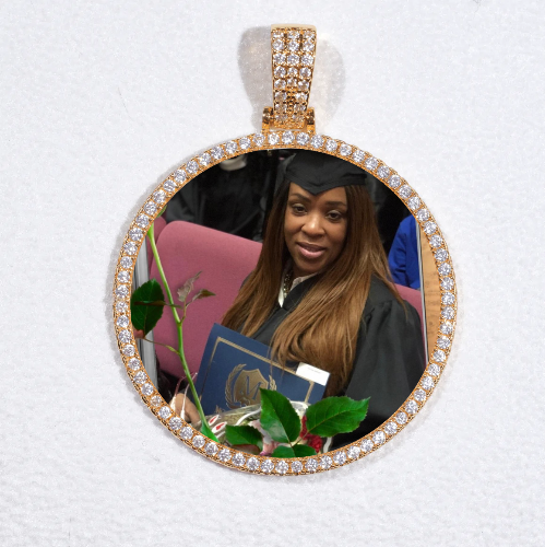 MEDIUM 3D CIRCLE CUSTOM PICTURE PENDANT