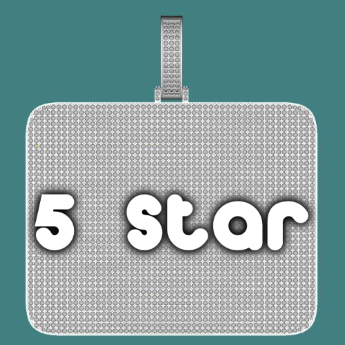 CUSTOM LETTER NECKLACE 3D BIG SQUARE