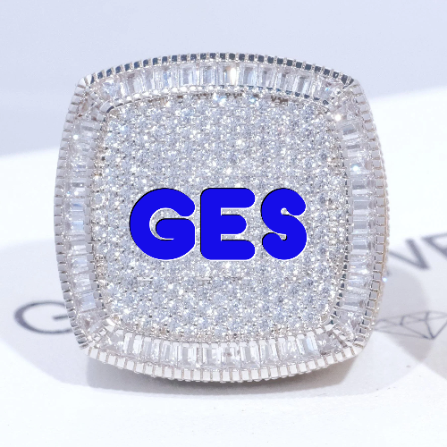 CUSTOM LETTER 3D ICED RING