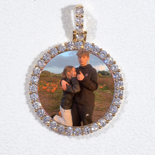 3D CIRCLE CUSTOM PICTURE PENDANT SMALL SIZE