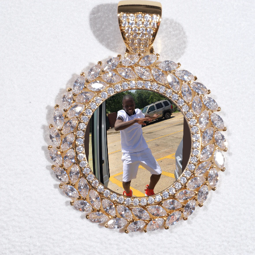 Large 3D Wheat Ear Custom Picture Pendant