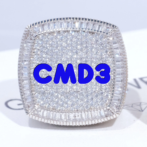 CUSTOM LETTER 3D ICED RING
