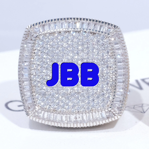 CUSTOM LETTER 3D ICED RING
