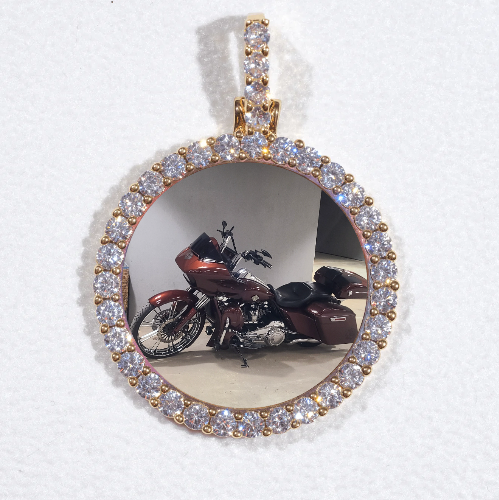 3D CIRCLE CUSTOM PICTURE PENDANT SMALL SIZE