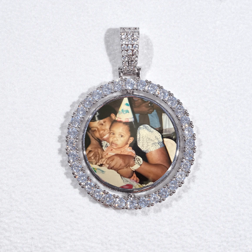 3D Spinning 2-Faced Custom Picture Pendant