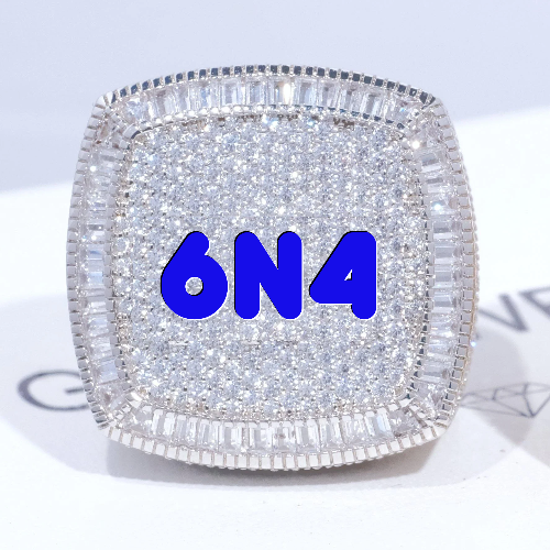 CUSTOM LETTER 3D ICED RING