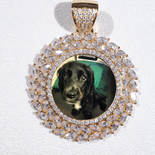 Large 3D Wheat Ear Custom Picture Pendant