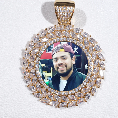 Large 3D Wheat Ear Custom Picture Pendant