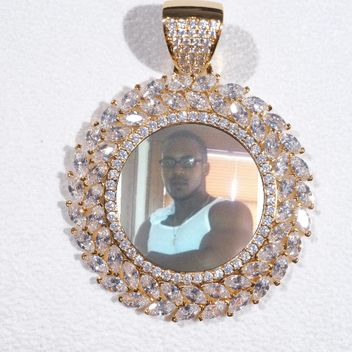 Large 3D Wheat Ear Custom Picture Pendant