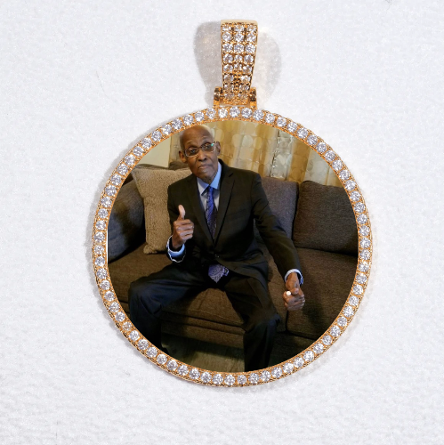 MEDIUM 3D CIRCLE CUSTOM PICTURE PENDANT