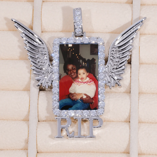 RIP WING 3D CUSTOM PICTURE PENDANT