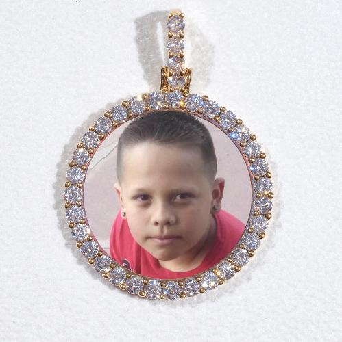 3D CIRCLE CUSTOM PICTURE PENDANT SMALL SIZE