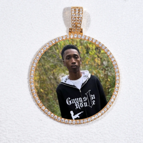 MEDIUM 3D CIRCLE CUSTOM PICTURE PENDANT