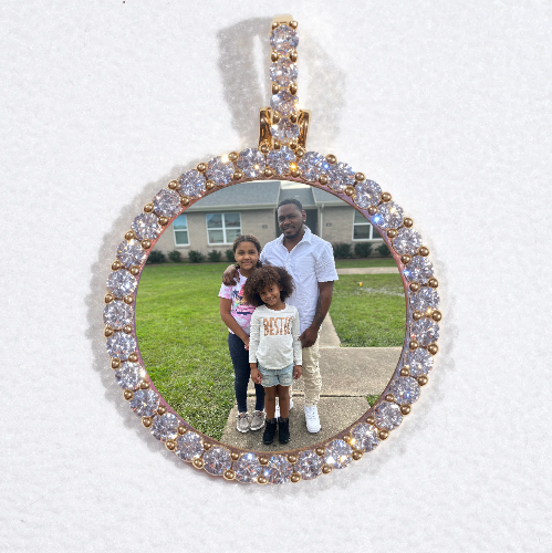 3D CIRCLE CUSTOM PICTURE PENDANT SMALL SIZE