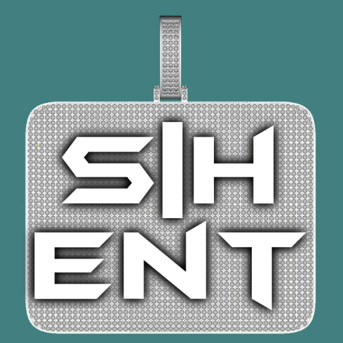 CUSTOM LETTER NECKLACE 3D BIG SQUARE
