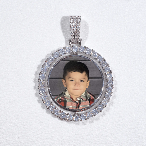 3D Spinning 2-Faced Custom Picture Pendant