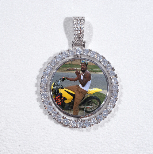 3D Spinning 2-Faced Custom Picture Pendant