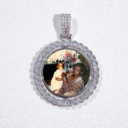 3D Spinning 2-Faced Custom Picture Pendant