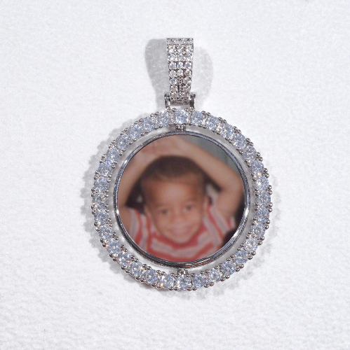 3D Spinning 2-Faced Custom Picture Pendant