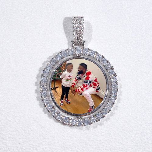 3D Spinning 2-Faced Custom Picture Pendant