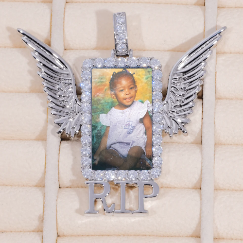 RIP WING 3D CUSTOM PICTURE PENDANT
