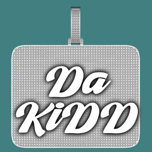 CUSTOM LETTER NECKLACE 3D BIG SQUARE