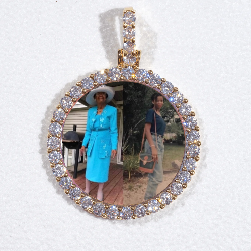 3D CIRCLE CUSTOM PICTURE PENDANT SMALL SIZE