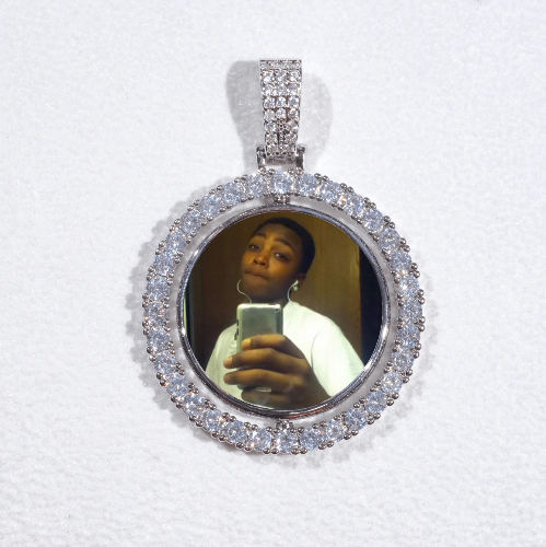 3D Spinning 2-Faced Custom Picture Pendant