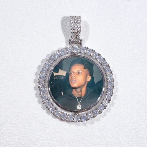 3D Spinning 2-Faced Custom Picture Pendant